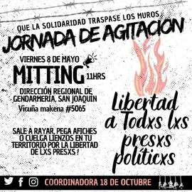 Que la solidaridad traspase los muros jornada de agitación viernes 8 de mayo