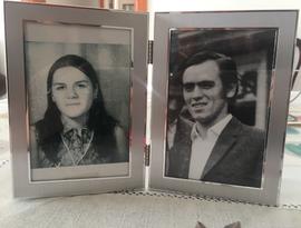 Retratos de María Elena y Hernán Galo González