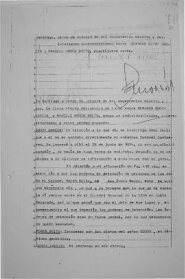 Diligencia de careo entre Gerardo Godoy García y Marcelo Moren Brito