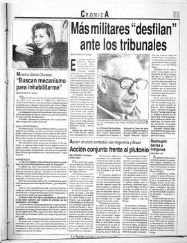 Ministra Gloria Olivares. "Buscan mecanismos para inhabilitarme".