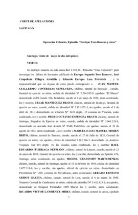 Sentencia de Primera Instancia por el secuestro de josé Villagra Astudillo