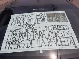 Libertad para Carlos Zuljevic, libertad para los presos de la revuelta!
