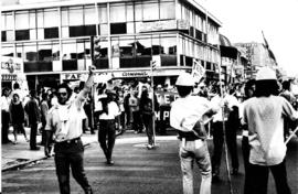 Trabajadores en manifestación del FTR