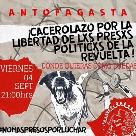 Cacerolazo por la libertad de los presos políticos de la revuelta