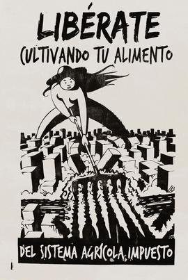 Afiche "LIBÉRATE CULTIVANDO TU ALIMENTO"