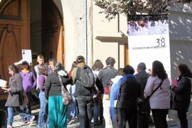 Personas esperando entrar a Londres 38 durante el Día del Patrimonio 2011