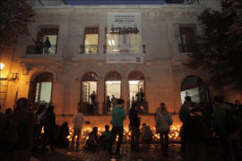 Personas participando de vigilia en Londres 38