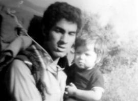 Carlos Cubillos y su hija, Carla