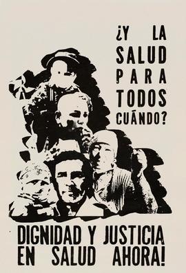 Afiche "¿Y LA SALUD PARA TODOS CUÁNDO?