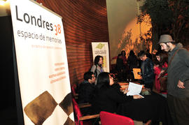 Ingreso a la presentación del libro "¿Dónde están? ¿Dónde está? El caso de José Huenante
